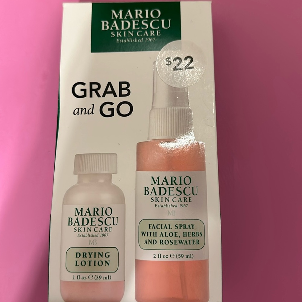 Mario Badescu grab and go skincare,, use for clear and glowing skin